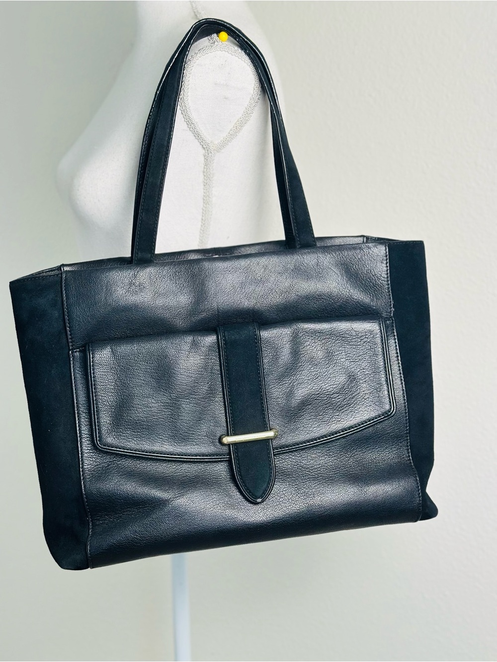 Kate Spade Hunts Place Roselyn Leather and Suede Tote Bag